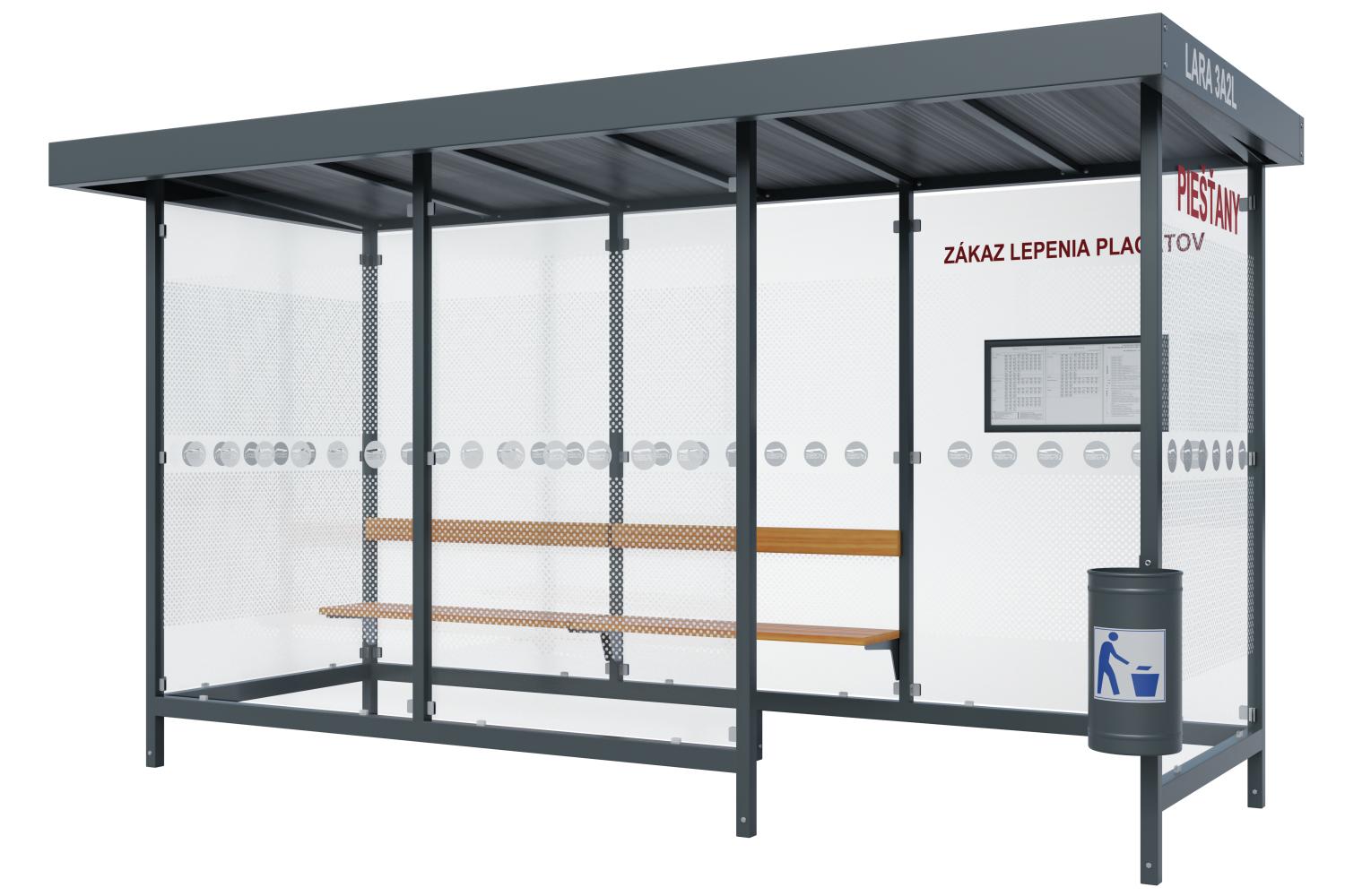 Zastávkový prístrešok LARA 3A2L